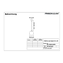 Frisch-Licht LED Ball Pendant luminaire glass, 22W, 3000K, 2600lm, IP40, white