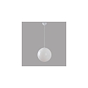 LED Ball Pendant luminaire glass, 29W, 4000K, 3600lm, IP40, DALI dimmable, white