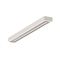 LED Light strip Surfaced /Pendant grid luminaire, 56W, 3000K, 7300lm, IP20, direct, UGR < 19, white