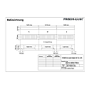 LED Light strip Surfaced /Pendant grid luminaire, 56W, 4000K, 7300lm, IP20, direct, UGR < 19, white