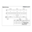 LED Light strip Surfaced /Pendant grid luminaire, 56W, 4000K, 7300lm, IP20, direct, UGR < 19, white