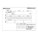Frisch-Licht Lysb�nd centret element LBN134500H.8784M direkte / indirekte, UGR < 19, omskiftelig IP20, hvid 