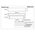 light bar MICROPAL�, UGR<19 / 847MM / 830 surface-mounted version, DALI controllable, direct IP40, white dimmable