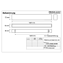 Frisch-Licht light bar MICROPAL�, UGR<19 / 1687MM / 840 surface-mounted version, DALI controllable, direct IP40, black 