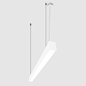 Lysb�jle MICROPAL�, UGR<19 / 1687MM / 830 DALI styrbar, direkte, med suspensionss�t IP40, hvid d�mpbar