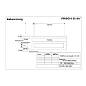 Frisch-Licht LED Pendant luminaire direct / indirect, 28W, 3000K, 3800lm, IP20, DALI dimmable, white
