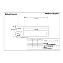 Frisch-Licht LED Pendant luminaire direct / indirect, 28W, 3000K, 3800lm, IP20, white