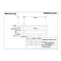Frisch-Licht LED Pendant luminaire direct / indirect, 42W, 4000K, 6300lm, IP20, UGR < 19, white