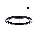 pendant luminaire � 62CM DALI controllable, CCT Switch, direct, UGR < 19, ring shape IP40, black dimmable