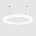 pendant luminaire � 115.5CM CCT Switch, direct, UGR < 19, multipower, ring shape IP40, white 