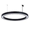 pendant luminaire � 189CM CCT Switch, direct, UGR < 19, multipower, ring shape IP40, black 