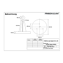 Frisch-Licht LED Pendant luminaire round direct / indirect, 63W, 3000K, 7600lm, IP40, DALI dimmable, white