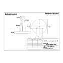 LED Pendant luminaire round direct / indirect, 126W, 3000K, 12600lm, IP40, white