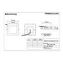 Frisch-Licht Downlight QDL2154A.1184 firkantet, omskiftelig IP54, hvid 