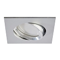 LED Recessed Downlight, GU10, 7W, 3000K, 600lm, IP20, swivelling, aluminum