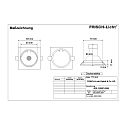 Frisch-Licht LED Recessed Downlight, GU10, 5W, 4000K, 500lm, IP20, swivelling, chrome