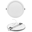 LED Recessed Downlight, Refurbishment downlight, 13/18/24W, 3000K, 2100lm, IP40, round, white