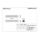 Frisch-Licht Fugtt�t armatur WNL119466PC.2584M lille, 3-polet, slagfast IP66, gr� 