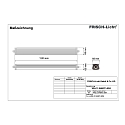 Frisch-Licht Fugtt�t armatur WNL139466PC.5084 3-polet, slagfast, mittelgro� IP66, gr� 