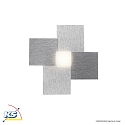 Grossmann LED Wall and Ceiling luminaire CREO, 1 flame, 620lm, 8,8W, 2700K, aluminum, dim-to-warm