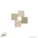Grossmann LED Wall and Ceiling luminaire CREO, 1 flame, 620lm, 8,8W, 2700K, champagne, dim-to-warm