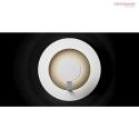 Grossmann LED Wall / Ceiling luminaire FLAT, 1 flame, 2700K or 6500K, white/gold brown, dimmable