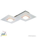 Grossmann LED Wall / Ceiling luminaire KARREE, 2 flames,1240lm, 15,6W, 2700K, pearlescent, copper/pastel, dim-to-warm