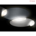 Grossmann LED Wall / Ceiling luminaire CIRC, 3 flames, 2700K - 6500K, graphite/silver, dimmable