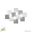Grossmann LED Ceiling luminaire CREO, 4 flames, 2480lm, 28,2W, 2700K, aluminum, dim-to-warm