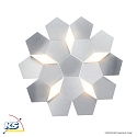 Grossmann LED Wall / Ceiling luminaire KARAT, 5 flames, 3000lm, 38,3W, 2700K, aluminum, dim-to-warm