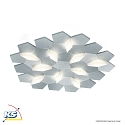 Grossmann LED Vg-/Loftlampe KARAT, 10-flammer, 6000lm, 73,6W, 2700K, aluminium, dim-to-warm