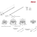 Hera Pluggable LED Stick LED Stick 2, without dark areas, 7cm, 8 LED, 0.8W 2700K 55, CRi >95