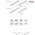 Hera Pluggable LED Stick LED Power-Stick T, without dark areas, CRi >95, 20cm, 12 LED, 4W 3000K 85