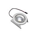 LED Recessed spot SR 68-LED, IP44, 350mA, CRi >90m UGR<19, cardanic swivelling 20�, 4.8W 3000K 22�, chrome matt