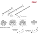 Hera Pluggable LED Stick LED Power-Stick S without dark areas, CRi >95, 20cm, 6 LED, 2.7W 3000K 120