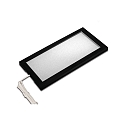 Flad LED Skab armatur LED Sky, IP20, 24V DC, 21 x 11cm, med LED-24 stikkabel 250cm, 6W 3000K 390lm 110�, sort