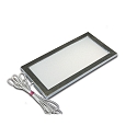 Flad LED Skab armatur Dynamic LED Sky, IP20, 6W 2700-5000K 255lm 110�, rustfrit st�l look