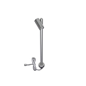 LED Mono Spot til Objektbelysning, h�jde trinl�s op til 30cm, 24V DC, Cri >90, drejeligt/ svingbar, 1.5W 4000K 38�, Alu