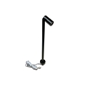 LED Mono Spot til Objektbelysning, h�jde trinl�s op til 30cm, 24V DC, Cri >90, drejeligt/ svingbar, 1.5W 3000K 38�, sort