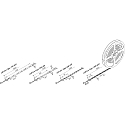 Hera LED Eco Tape, 500cm, 150 LED, IP20, LED 24 connection, 24V DC, 20W 4000K