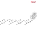 Hera LED Eco Tape, 500cm, 1200 LED, IP20, 24V DC, incl. connection cable 250cm, 80W 3000K