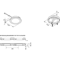 Hera recessed luminaire FAR 58 - LED-24 round IP44/IP20, black matt dimmable 3W 225lm 3000K 115� 115� CRI > 93
