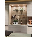 LED Indbygningslampe FAR 58 med overfladelys, 3W, 3000K, IP20, b�rstet rustfrit st�l