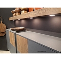LED Indbygningslampe FAQ 58 med overfladelys, 3W, 3000K, IP20, b�rstet rustfrit st�l