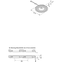 Recessed LED spot with reduced glare-effects, metal casing, ca. 2700K, locking hook mounting