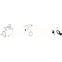3-faset spot AI-SPOT med sensor, tunable white, Bluetooth styrbar, kardanisk drejning IP20, hvid d�mpbar