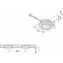 Hera M�bler lampe AR 45 ZOOM 17-50� indbygget version, omskiftelig, fokuserbar 1 IP20, chrom mat 