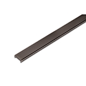 LED D�kningsprofil 15mm, til 12mm fr�set rille og profiler, 100cm, let sort matteret