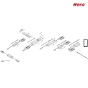 Hera Dynamic 4-foldet distributr, Kabel 10cm med Dynamic-stik