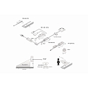 Hera motion detector PIR 2S MINI - FOR LED 24V PLUG LUMINAIRES built-in version, with junction box, with plug, 11-fold, white